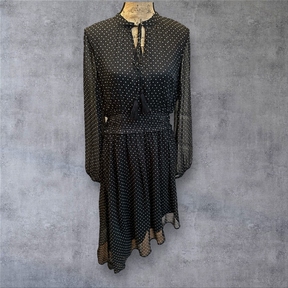 Vero Moda Dresses & Skirts - 39 - Women's Vero Moda Dress Size L Black Polka Dot